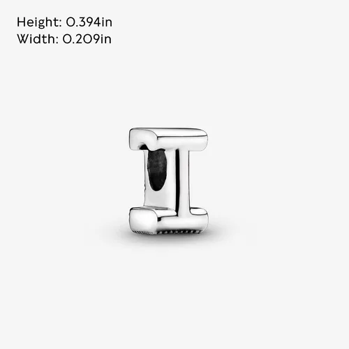 Miniatura 5 de Colgante de plata de ley 925 con letra PANDORA