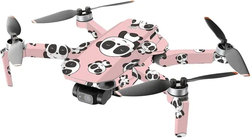 Miniatura 2 de MightySkins Compatible con DJI Mini 2 Dron portátil – Panda Hello Funda protectora de vinilo duradera y única Fácil de aplicar, quitar y cambiar