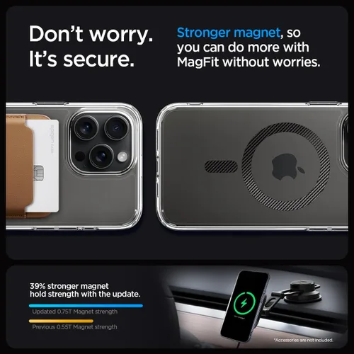 Miniatura 201 de Spigen Funda para iPhone 13 Mini, ultra híbrida MagFit [antiamarilleo] [compatible con Magsafe] - Transparente