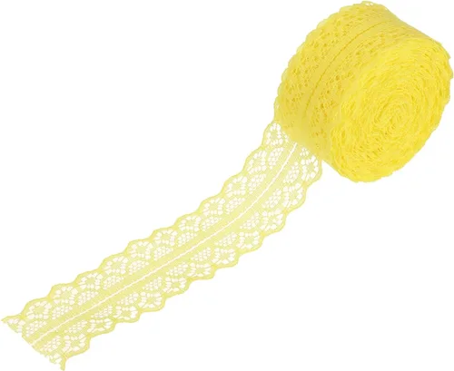 Miniatura 56 de MECCANIXITY 1.2 Inch Wide 15 Yard Lace Ribbon Floral Pattern Beige Lace Trim Ribbon for Gift Wrapping Bouquets, Wedding Decor Sewing Making, and DIY