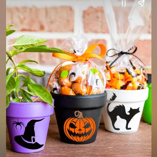Miniatura 3 de 24 plantillas de Halloween para pintar sobre madera (3 x 3 pulgadas), manualidades reutilizables de vacaciones y otoño para adornos de bricolaje