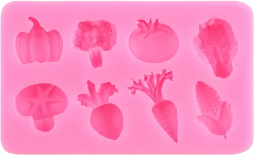 Miniatura 12 de Moldes de fondant de frutas, fresa, cereza, piña, plátano, melocotón, molde de silicona para decoración de tartas de azúcar, decoración de cupcakes