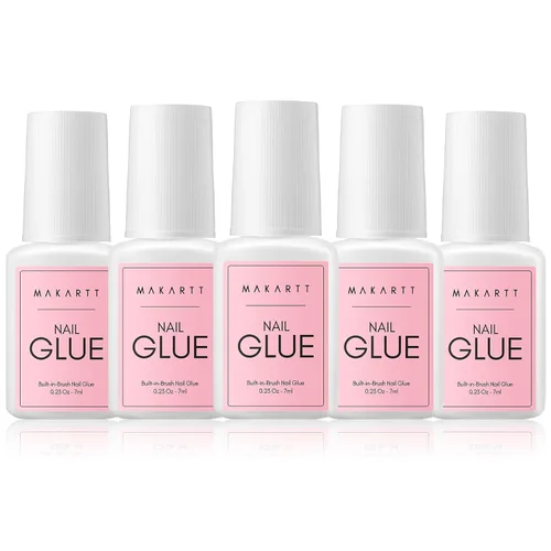 Miniatura 11 de Makartt Pegamento para uñas acrílicas, pegamento para aplicar con pincel para reparar uñas, pegamento profesional para uñas postizas de larga