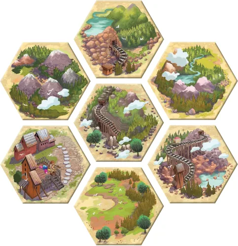 Miniatura 2 de Century Golem Edition Eastern Mountains Juego de mesa - Regreso a Carvania para aventuras comerciales de cristales. Juego de estrategia para niños