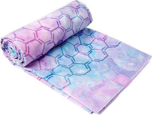 Miniatura 8 de Eunzel Toalla de yoga para yoga caliente, toalla antideslizante de doble cara con agarre de silicona, toalla de microfibra absorbente para yoga