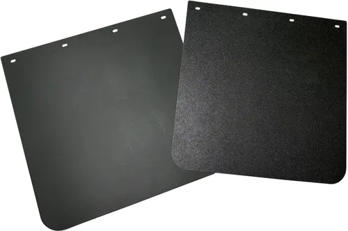 Miniatura 2 de 2 piezas de 61 x 61 cm de guardabarros de polímero de alta resistencia, negro, juego de 2 para camiones semi, tractores y remolques