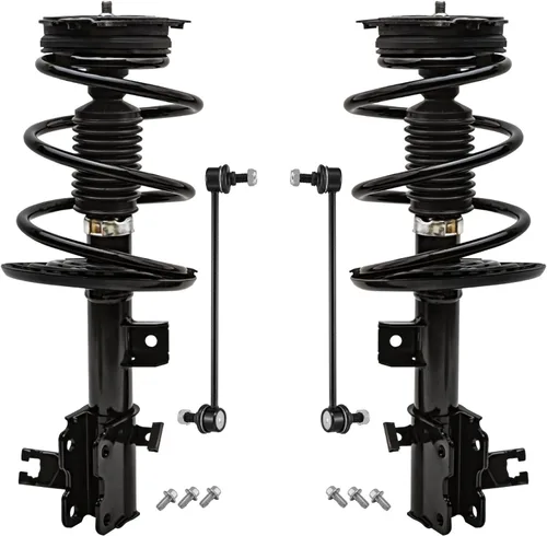 Miniatura 53 de Detroit Axle - Kit de puntales delanteros para Jeep Grand Cherokee 2005-2010 2006-2010 Commander 2007 2008 2009, 2 montajes rápidos de 2 barras