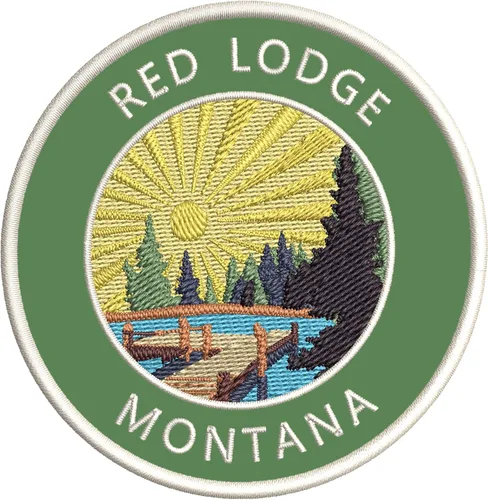 Miniatura 6 de Lake Dock - Red Lodge - Montana - Parche decorativo bordado de 3.5 pulgadas, para planchar o coser, para vacaciones, aventura, tema novedoso