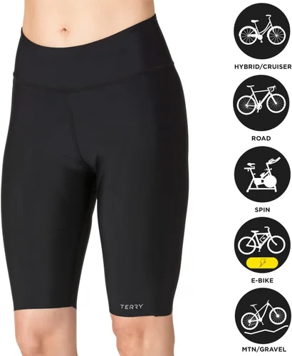 Miniatura 5 de Terry Women's Chill 9 Inch Inseam Padded Compression Cycling Short - Seamless Leg Bands