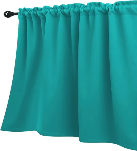 Miniatura 20 de KOUFALL Cenefa beige para ventanas de 16 pulgadas de largo, cortinas cortas para filtrar la luz sobre el fregadero