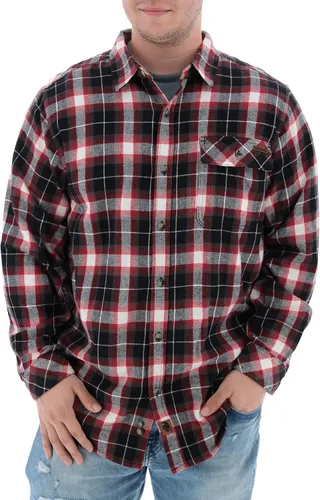 Miniatura 29 de Legendary Whitetails Camisa de franela de manga larga con botones para hombre, 100% algodón
