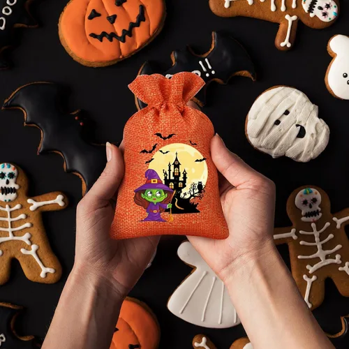 Miniatura 7 de Abbylike 50 bolsas de arpillera para el día de San Valentín, 4 x 6 pulgadas, bolsas de regalo de arpillera para el día de San Valentín, mini cordón