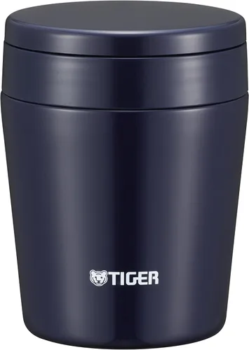 Miniatura 13 de Tiger Thermos - Tarro de sopa aislado al vacío, 12.8 fl oz (12.8 fl oz), térmico, caja Bento, boca ancha, fondo redondo, amarillo azafrán