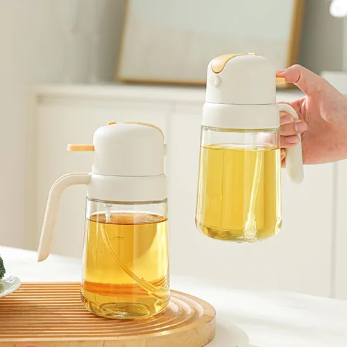 Miniatura 6 de Dispensador de aceite para cocina, pulverizador de aceite de oliva 2 en 1, dispensador de aceite de oliva para cocinar para freidora de aire