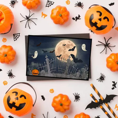Miniatura 4 de ALIBBON Troqueles de Halloween para hacer tarjetas y álbumes de recortes, troqueles de corte de valla fantasma de calabaza, moldes de plantilla
