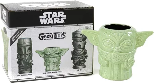 Miniatura 4 de Geeki Tikis The Child Baby Yoda Force Pose Taza Star Wars: 16 onzas