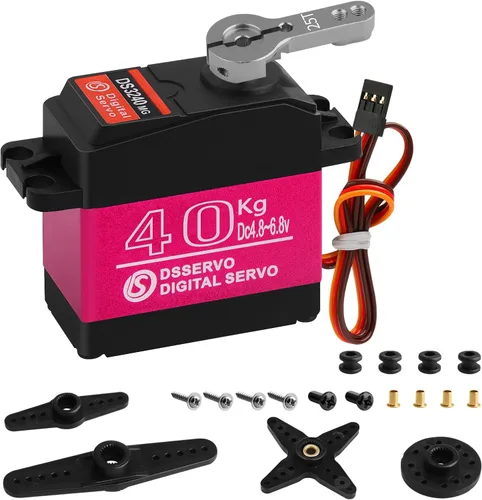 Miniatura 13 de 66.1 lbs Digital servo alto torque completo metal engranaje impermeable, adecuado para coche de control remoto modelo RC con un ángulo de control