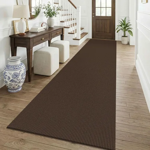 Miniatura 49 de KOZYFLY - Tapetes para entrada, lavable, tejido, con respaldo de goma antideslizante, de algodón, interiores, cocina, entrada, vestíbulo y puerta