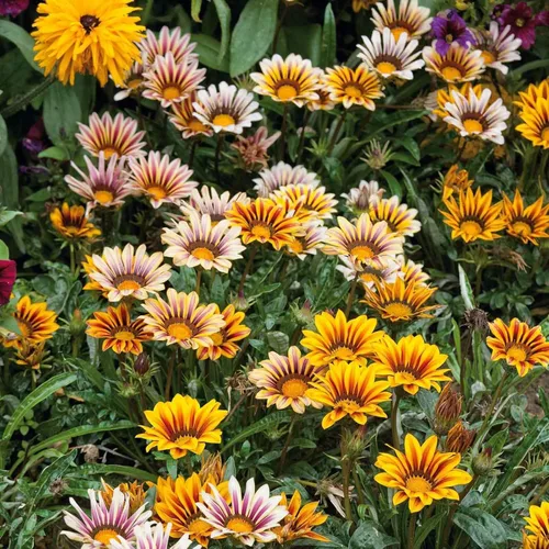 Miniatura 6 de Más de 350 semillas de Gazania para plantar plantas tolerantes al calor y a la sequía para jardín Gazania Flower Ground Cover Plantas para el hogar
