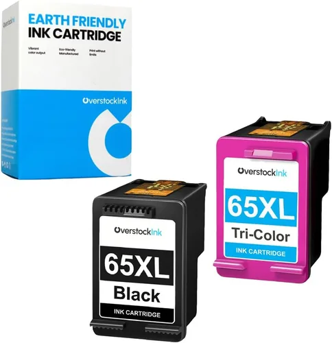Paquete combinado 65XL de cartucho de tinta de repuesto para impresoras HP (1 negro, 1 color)