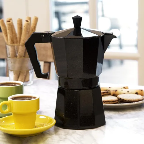Miniatura 7 de Primula Cafetera clásica para café expreso y café, olla moka para café italiano y cubano, cafetera Greca, cafeterías, 6 tazas de espresso
