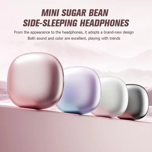 Miniatura 5 de Yihou Audífonos invisibles pequeños para dormir, color rosa, inalámbricos, Bluetooth, cómodos, para dormir de lado, pequeños, pequeños, discretos
