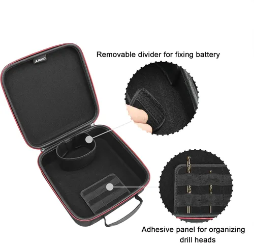 Miniatura 4 de RLSOCO Funda de transporte compatible con DEWALT DCK240C2/DCD771C2/DCF787D1/DCD800D2/DCF787C2/DCF885C1 20V Max kit de taladro/destornillador