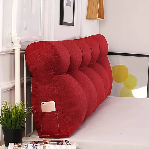 Miniatura 8 de Almohada lumbar rectangular perfecta, almohada grande para cabecero, soporte de posicionamiento de cama, cojín de cabecera de lectura para cama