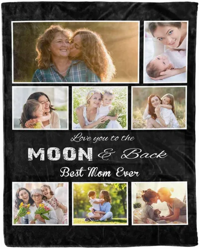 Miniatura 24 de D-Story Regalos para mamá, regalo para el día de la madre de parte de hija e hijo, manta de franela suave regalo para mamás Navidad, manta de cama