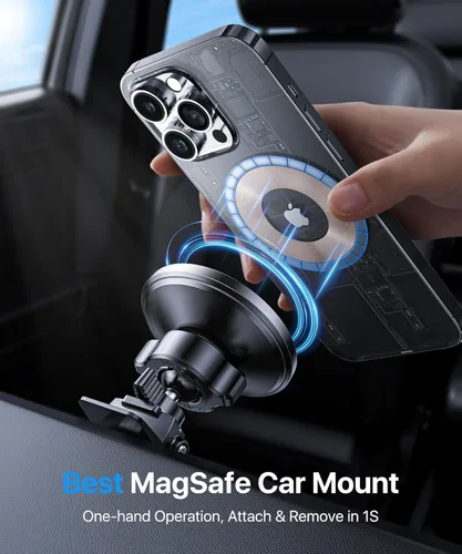 Miniatura 6 de andobil para Montura de Coche MagSafe [Ímpetu Más Fuerte] Soporte Magnético para Teléfono para Coche Vent 360 Ajustable Soporte Magnético