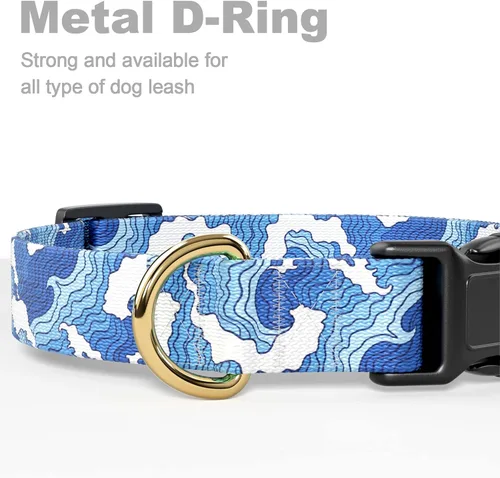 Miniatura 5 de Rnivvi Collar de perro para perros pequeños, lindo collar ajustable de alta resistencia para cachorros con hebilla de liberación rápida para niño