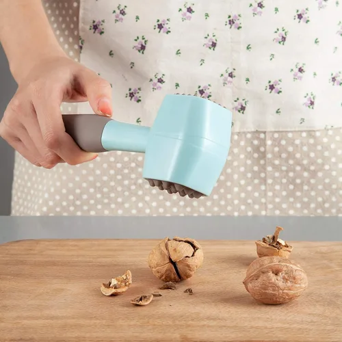Miniatura 7 de Mazo de martillo ablandador de carne con mango de goma de agarre cómodo, golpeador de carne de doble cara para ablandar carne, carne de res, pollo