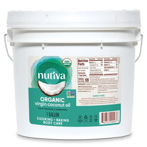 Miniatura 9 de Nutiva, Aceite de coco orgánico, 29 fl oz