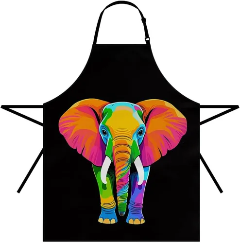 Miniatura 17 de Moslion Apron 31x27 Inch Kitchen Chef Waitress Cook Aprons Bib with Adjustable Neck for Women Men