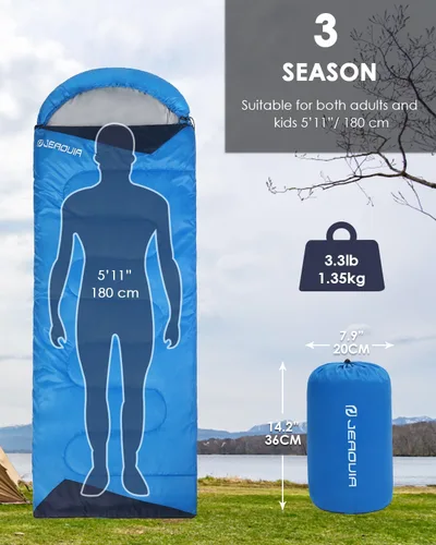 Miniatura 2 de Sleeping Bags for Adults Backpacking Lightweight Waterproof- Cold Weather Sleeping Bag for Girls Boys Mens for Warm Camping Hiking Outdoor Travel