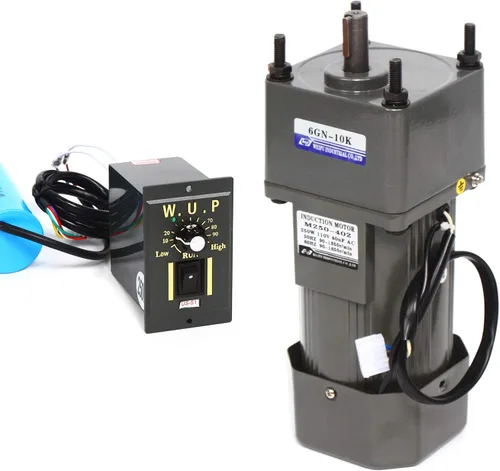 Miniatura 31 de Motor de engranajes eléctrico 120W DC 24V Reductor de engranajes helicoidal Caja de engranajes Motor eléctrico de engranajes RV 50K 35Nm Motor 120W
