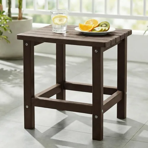 Miniatura 18 de PASAMIC Mesa auxiliar plegable para exteriores, mesa auxiliar de polietileno de alta densidad para exteriores, mesa de patio para todo tipo de clima