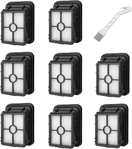 Bvhonwe Paquete de 8 filtros de repuesto 1866 compatibles con aspiradoras Bissell Crosswave 1785 2306 2551 y 2554 CrossWave Cordless Max todo en