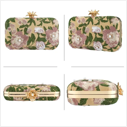 Miniatura 4 de YYW Bolso de mano para mujer, bolso brillante con asa superior, bolsa de noche, bolsa cruzada, bolsa de hombro para boda, fiesta, baile de graduación