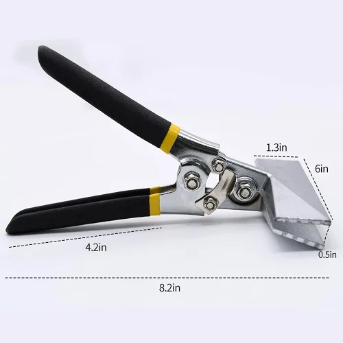 Miniatura 6 de Enrollador de mano, herramientas dobladoras de chapa de mandíbula recta de 6 pulgadas, alicates de costura de borde con mango ergonómico