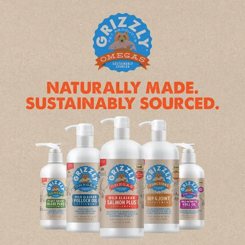 Miniatura 11 de Grizzly Pet Products Salmon Plus Omega 3-6-9 Suplemento alimenticio para perros y gatos, 32 onzas