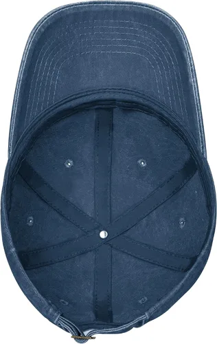 Miniatura 7 de Cowboy Hat Trendy Hats for Man and Women Djustable Four Season Outdoor Baseball Cap of Hell Skull with Angel Navy Blue