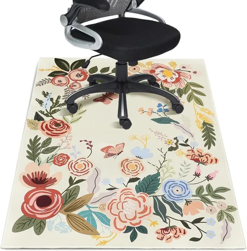 Tapete para silla de oficina para suelo de madera dura, 36 x 48 pulgadas, alfombras de oficina para sillas rodantes de videojuegos, silla de