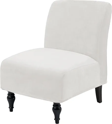 Miniatura 12 de Fundas decorativas de terciopelo para sillas sin brazos, de alta elasticidad, protector de muebles extraíble para sala de estar, comedor, hotel