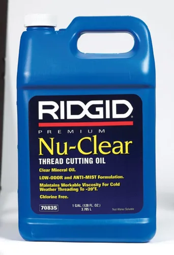 Miniatura 5 de RIDGID 70835 Nu-Clear Aceite de corte de rosca, 1 galón, halógeno, PCB y sin cloro, diseñado para prolongar la vida útil del equipo, enfría hilos