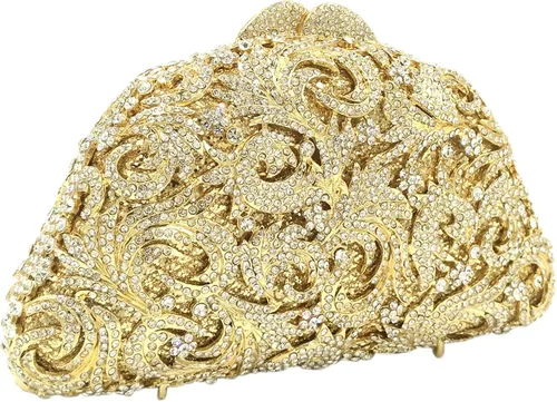 Miniatura 2 de Diamantes de imitación bolsos de noche para mujer embragues bolso cadena vestido de boda bolsos