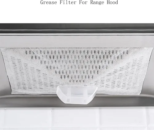 Miniatura 8 de 12 filtros de grasa papel campana extractora de papel, cocina restaurante cocina máquina de cocina filtros de grasa papel carbono universal campana