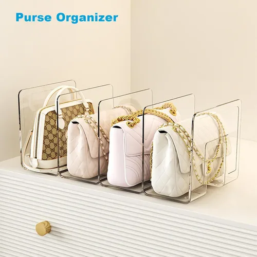 Miniatura 5 de Marte Vanci Clasificador de archivos de acrílico transparente, organizador de bolso de acrílico, soporte resistente para revistas, organizador