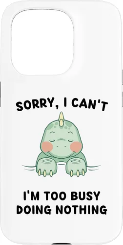 Miniatura 13 de iPhone 16 Sorry, I Can't I'm Too Busy Doing Nothing Sleeping Dinosaur Case