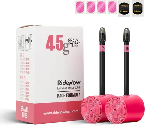 Miniatura 9 de RideNow TPU Road Bike Inner Tube, 2 Pack Gravel Bike Tube 700 x 32C-47C with 45mm/65mm/85mm Presta Valves, Ultra-Light Puncture Resistant Bicycle